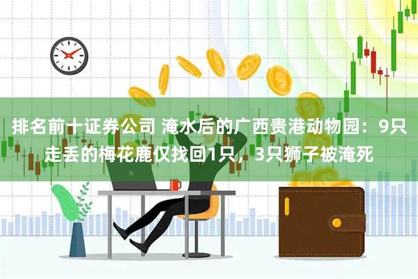 排名前十证券公司 淹水后的广西贵港动物园：9只走丢的梅花鹿仅找回1只，3只狮子被淹死